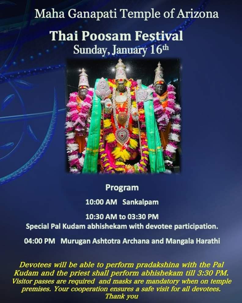 Thai Poosam Festival | MGTOA